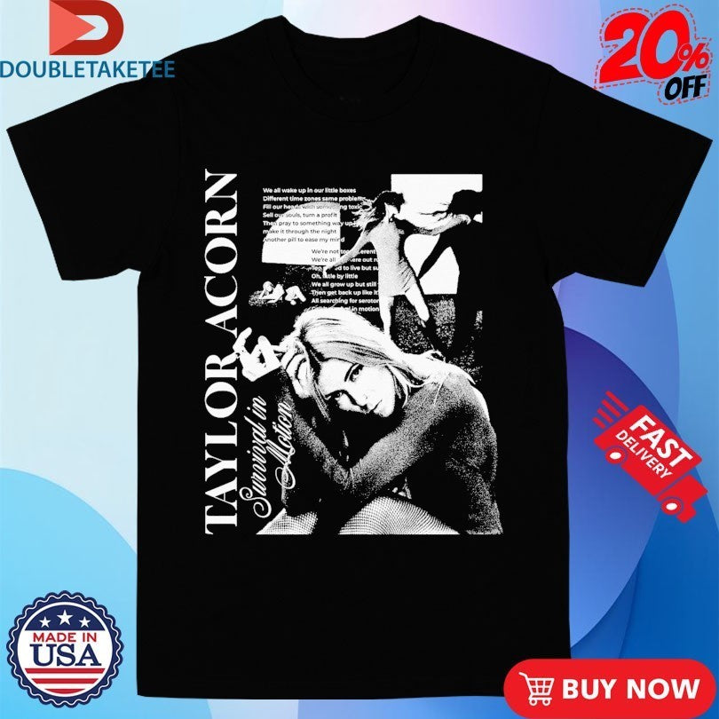 Taylor Acorn Survival In Motion Album Collage Shirts