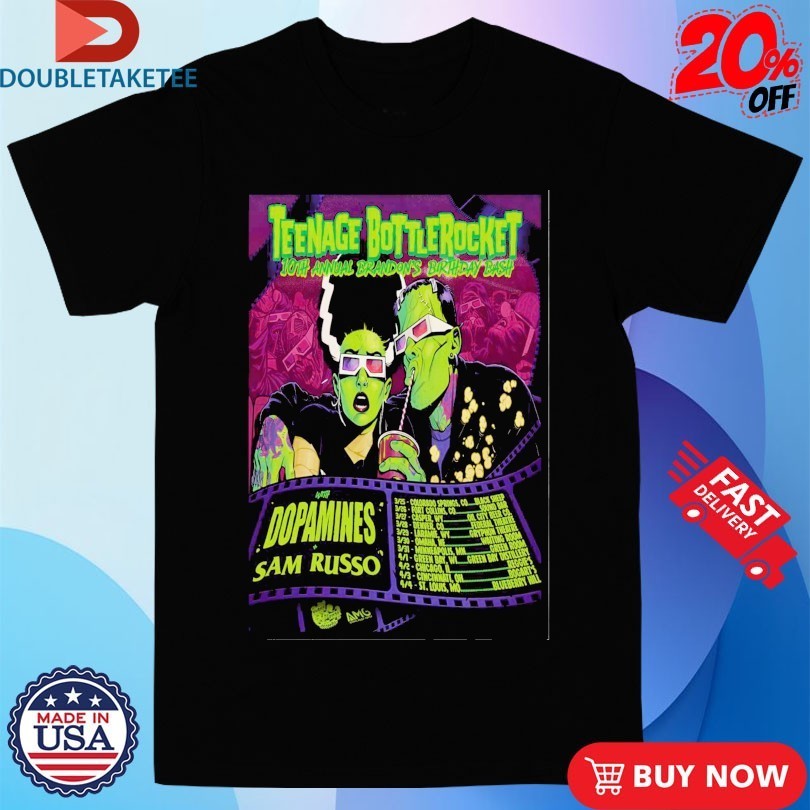 Teenage Bottlerocket 2026 US Tour Shirts