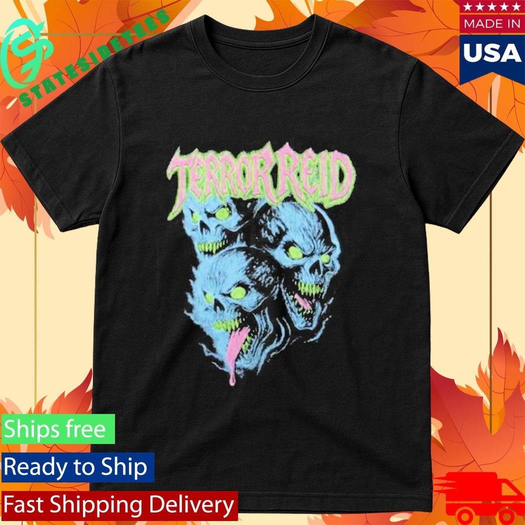 Terror Reid 3 Headed Skull Shirt