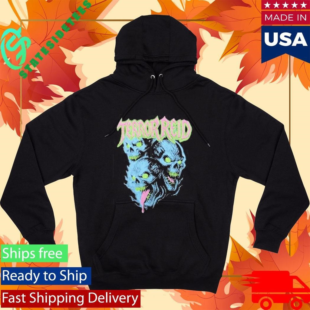 Terror Reid 3 Headed Skull Shirt