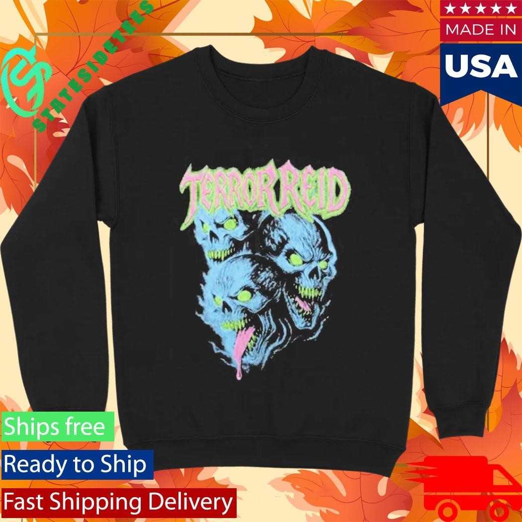 Terror Reid 3 Headed Skull Shirt