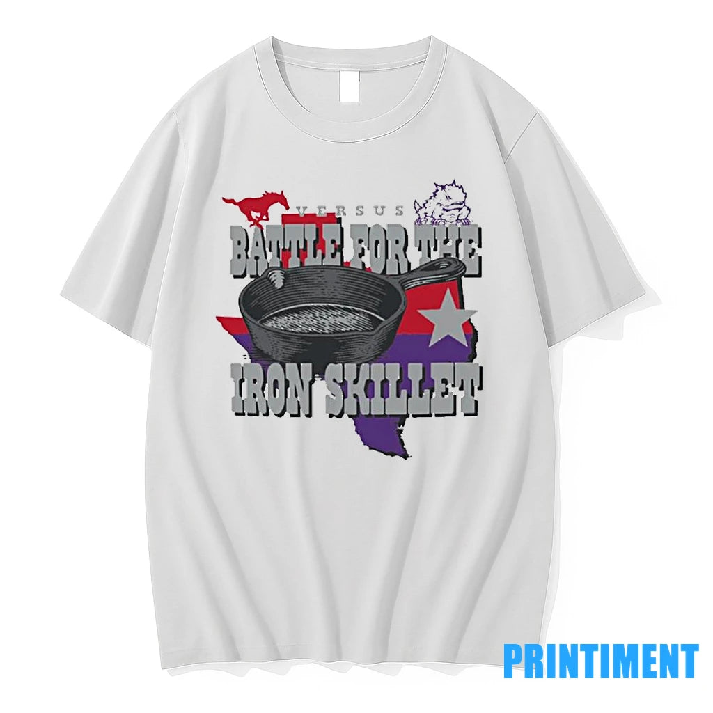Texas Christian Football Vs Smu Battle For The Iron Skillet Gameday 2025 Tshirts Sweater