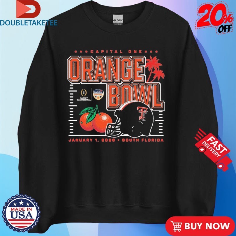 Texas Tech Red Raiders 2026 Orange Bowl Capital One CFP Shirts