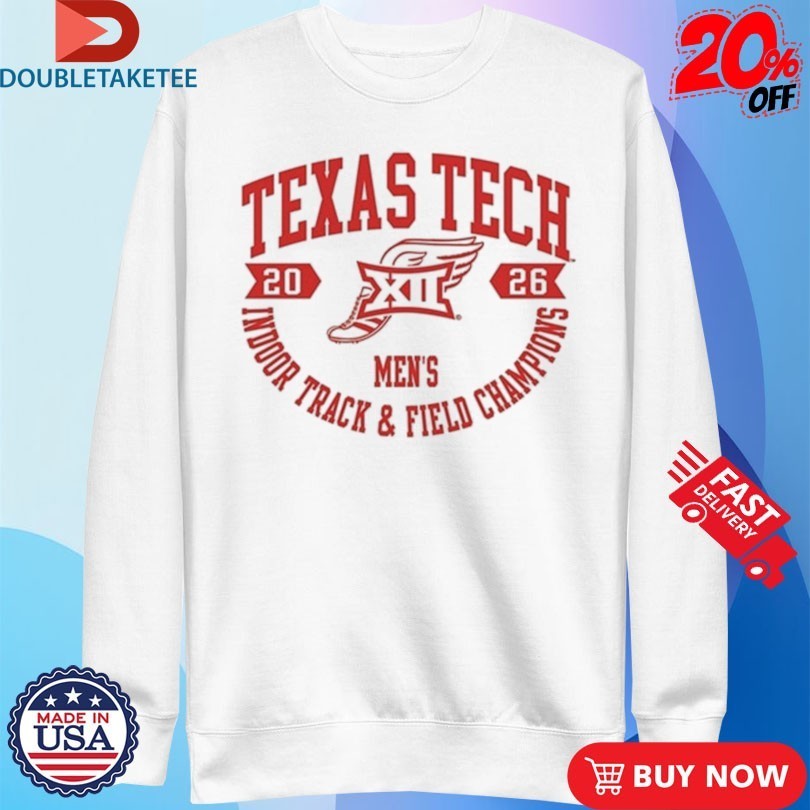 Texas Tech Red Raiders Big 12 2026 Men’s Indoor Track & Field Champions T-shirts