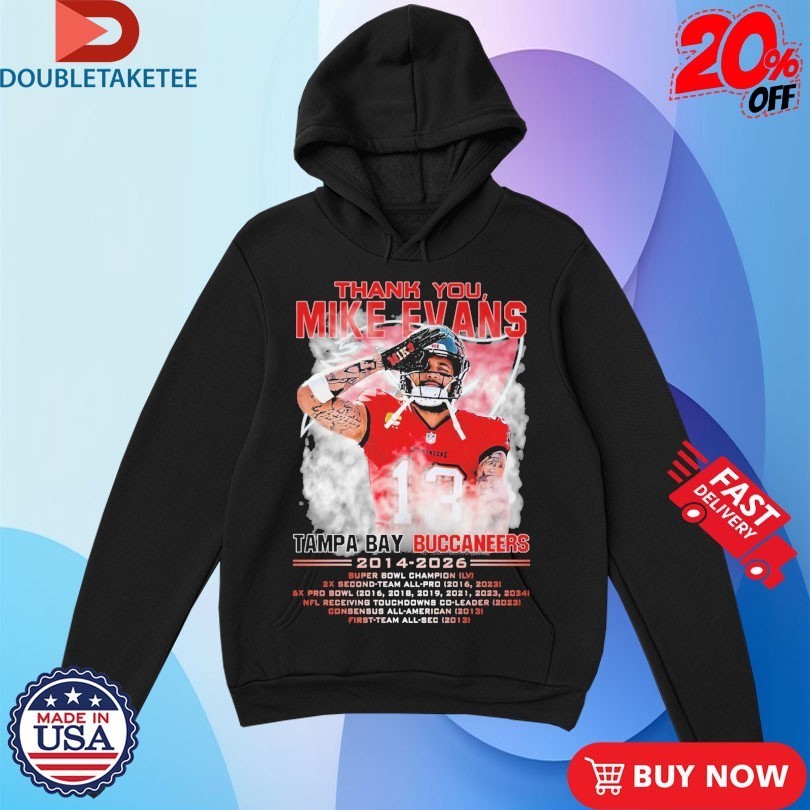 Thank You Mike Evans Tampa Bay Buccaneers 2014 2026 Shirts