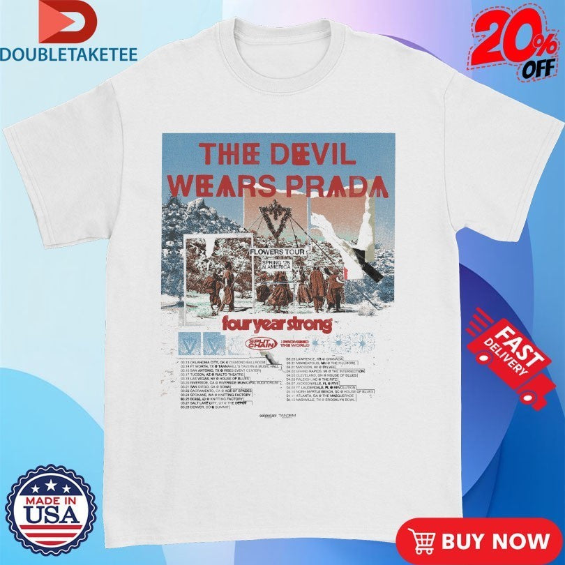 The Devil Wears Prada Spring USA Tour 2026 Dates Shirts