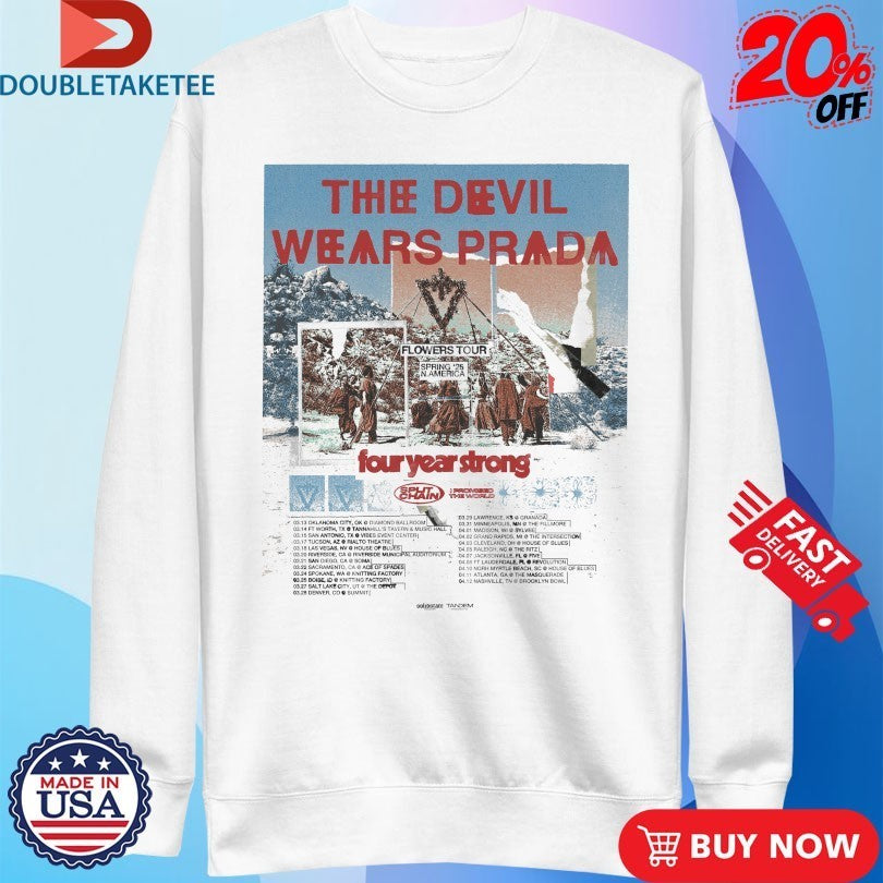 The Devil Wears Prada Spring USA Tour 2026 Dates Shirts