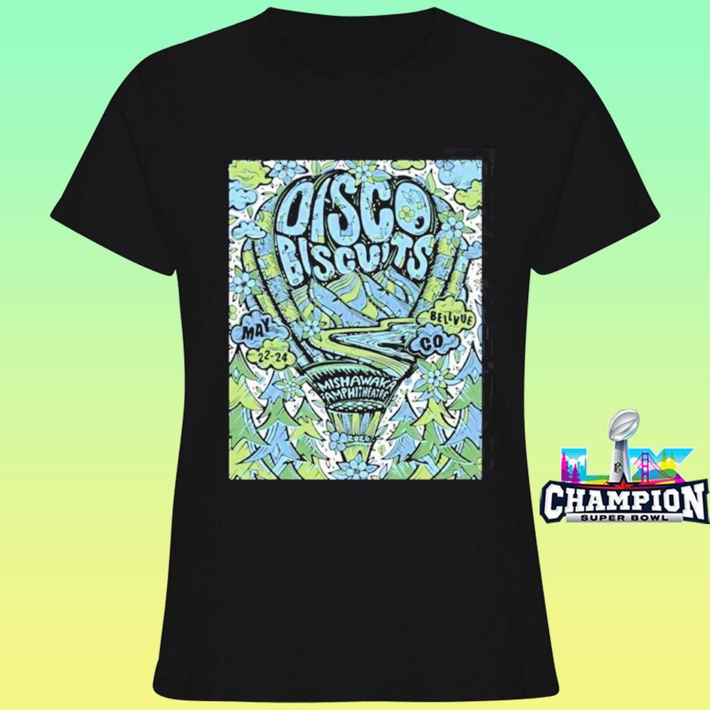 The Disco Biscuits Bellvue Colorado 2026 Venue At Mishawaka Amphitheatre From May 22 To 24 2026 Shirt