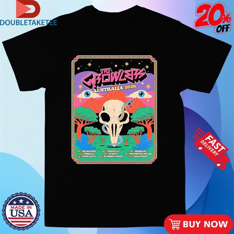 The Growlers Australia 2026 Tour Eyes Snake Skull Shirts