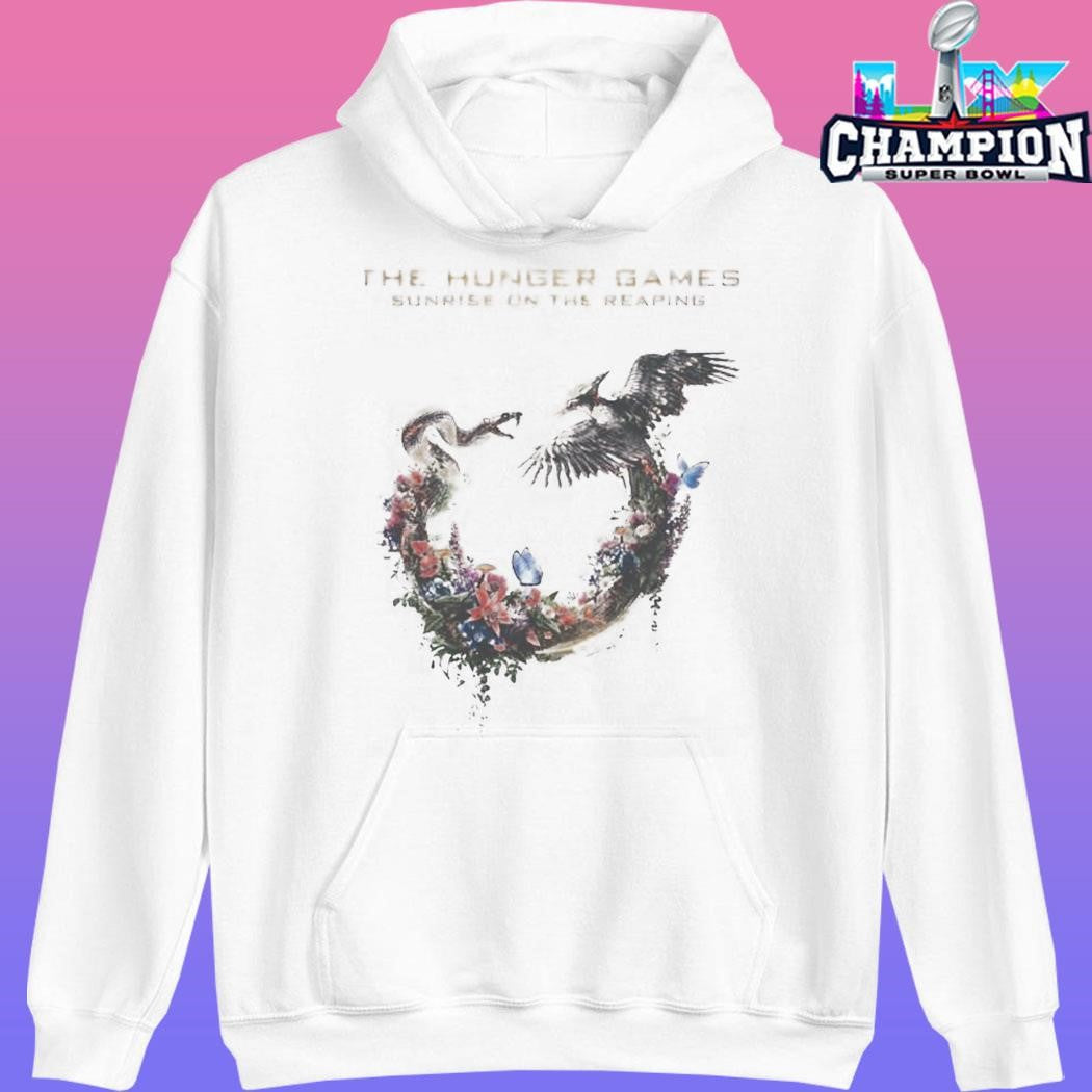 The Hunger Games Sunrise On The Reaping Logo Snake And Bird Shirt