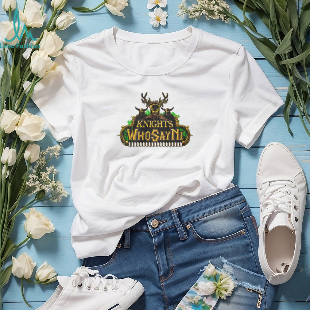 The Knights Who Say Ni Monty Python Grail Legend Graphic T Shirt