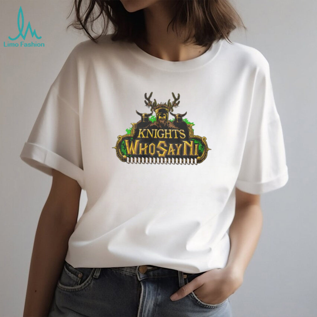 The Knights Who Say Ni Monty Python Grail Legend Graphic T Shirt