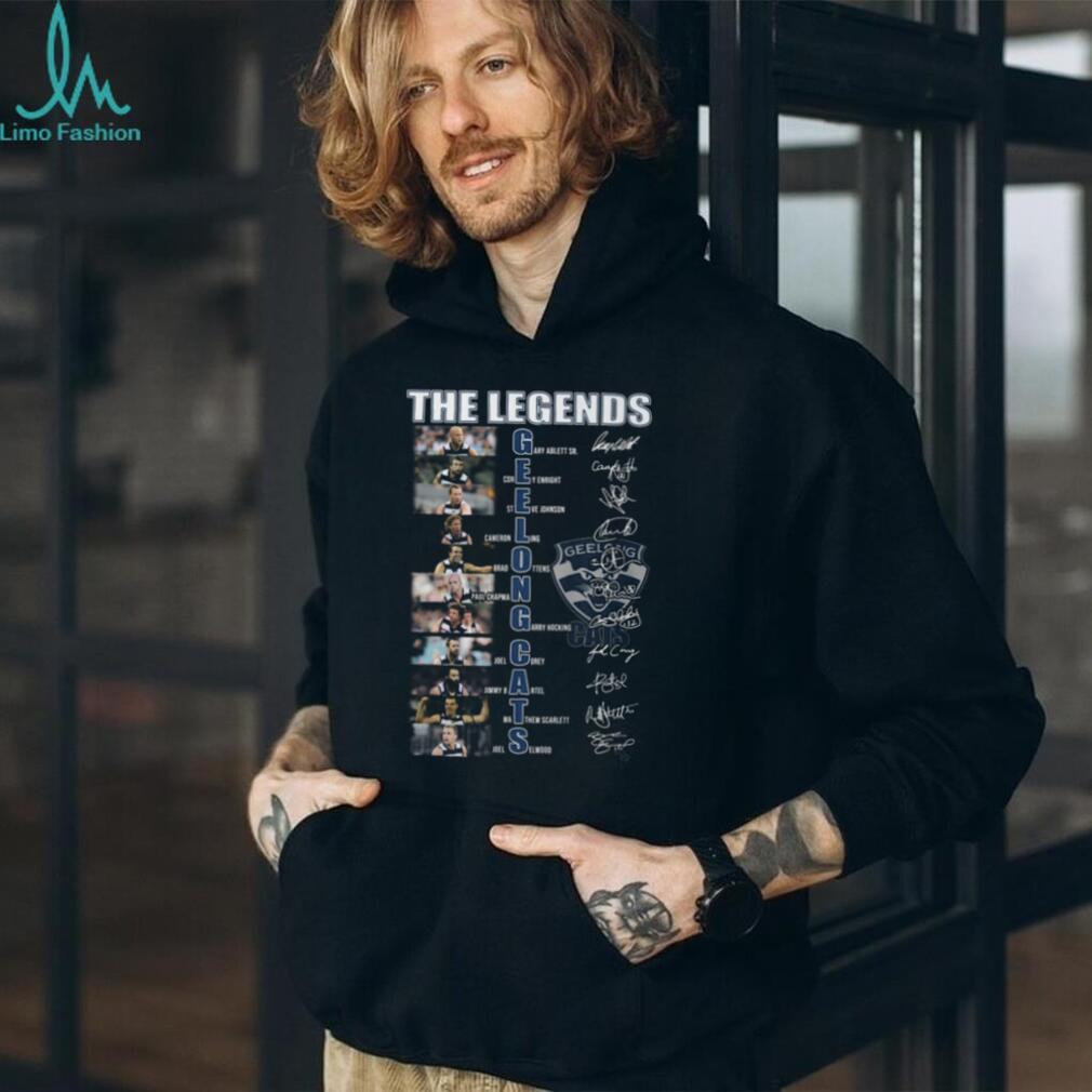 The Legends of Geelong Cats Acrostic Player Signature T Shirt