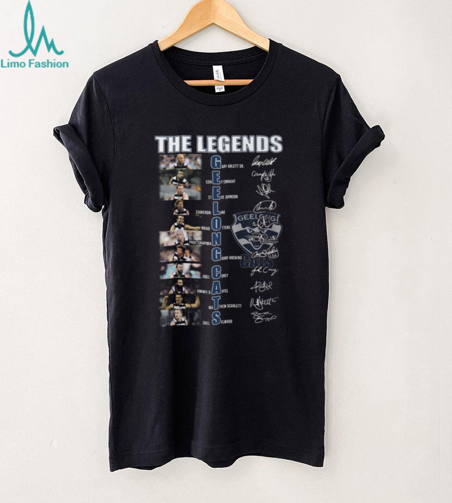The Legends of Geelong Cats Acrostic Player Signature T Shirt