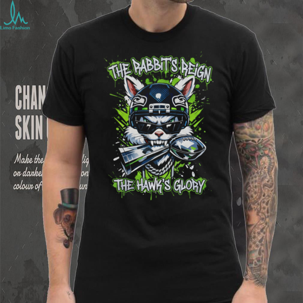 The Rabbit’s Reign The Hawk’s Glory Seattle Football Graphic Art
