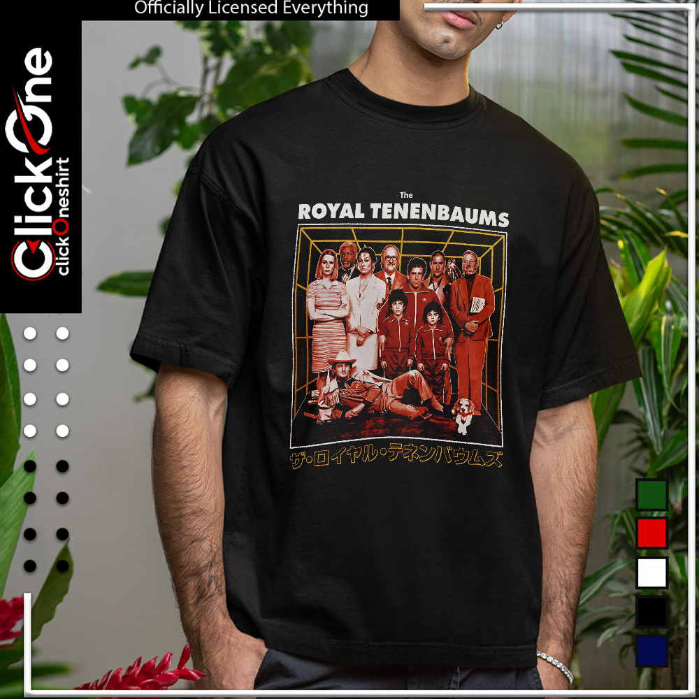 The Royal Tenenbaums Wes Anderson Movie Characters Cast Ensemble shirt