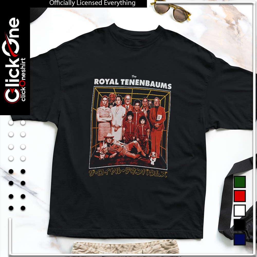 The Royal Tenenbaums Wes Anderson Movie Characters Cast Ensemble shirt