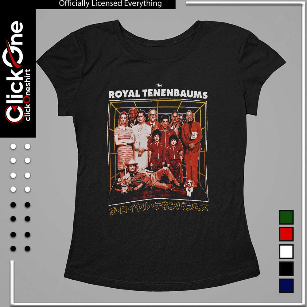 The Royal Tenenbaums Wes Anderson Movie Characters Cast Ensemble shirt