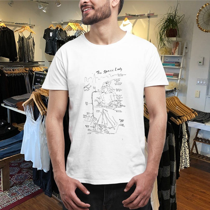 The Space Lady Schematic Shirts