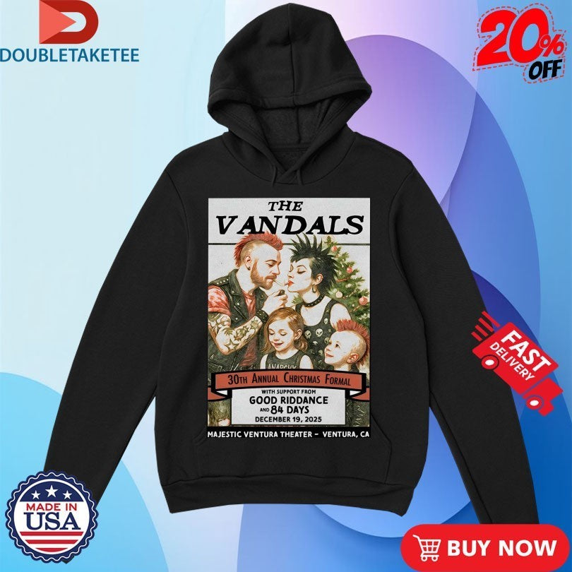 The Vandals December 19 2025 Majestic Ventura Theater in Ventura CA Shirts