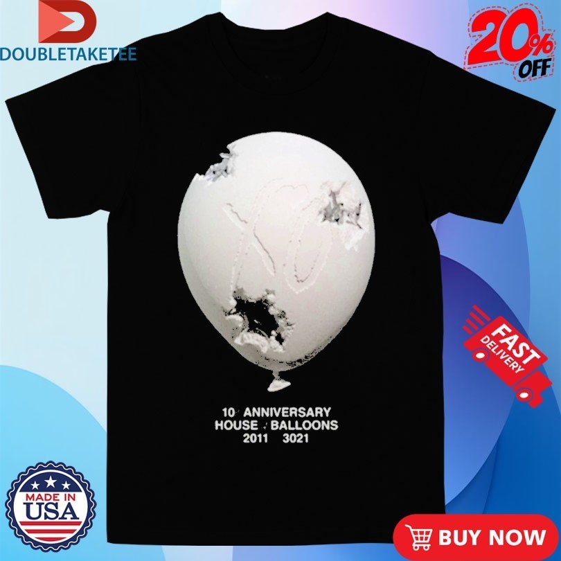 The Weeknd X Daniel Arsham House Of Balloons 10 Year Shirts