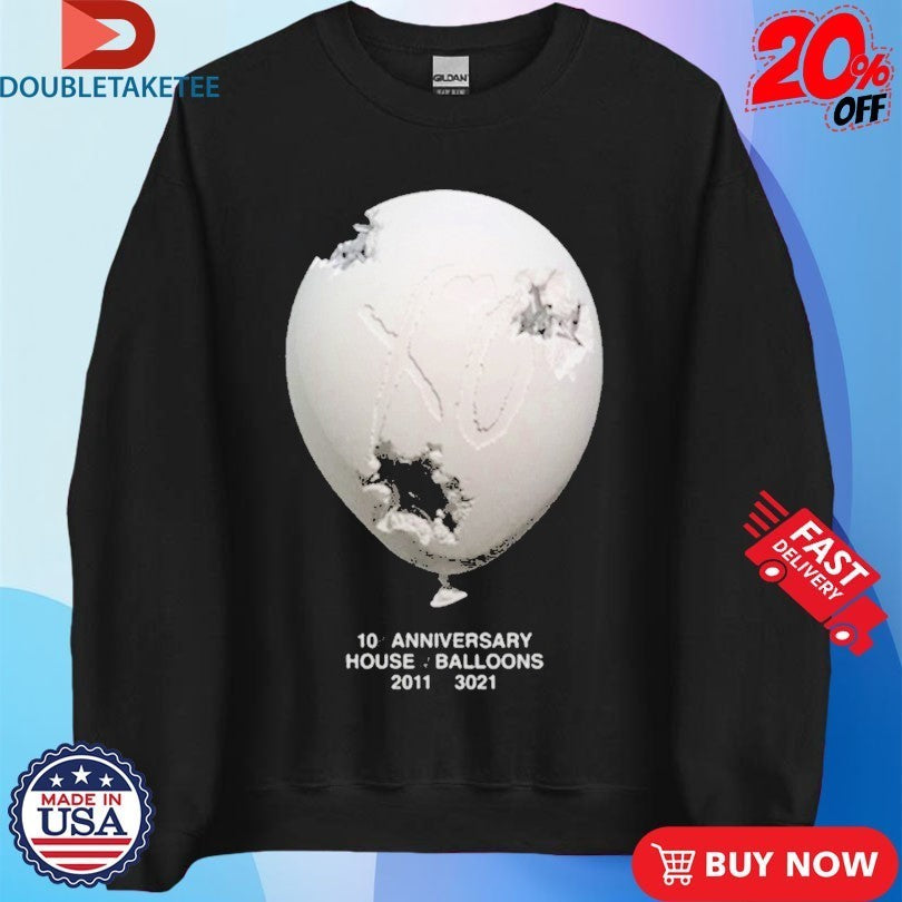 The Weeknd X Daniel Arsham House Of Balloons 10 Year Shirts