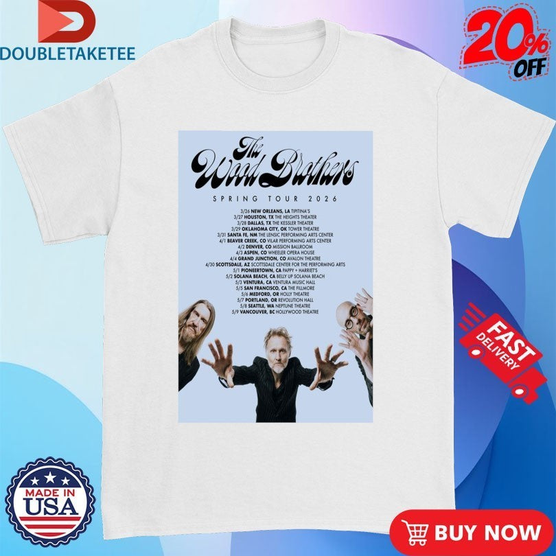 The Wood Brothers Springs Tour 2026 Shirts
