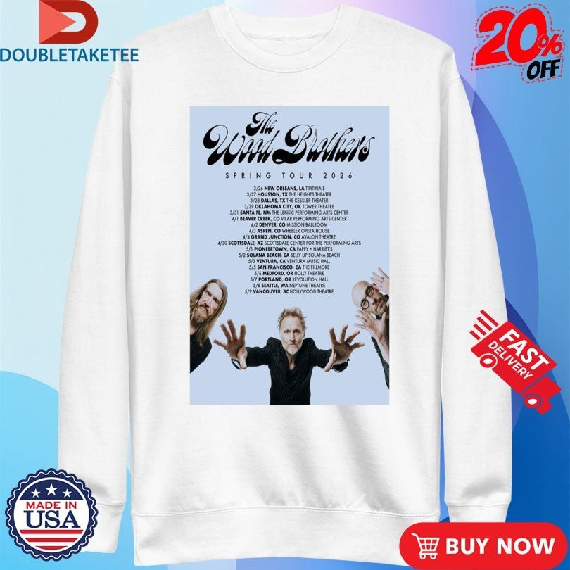 The Wood Brothers Springs Tour 2026 Shirts