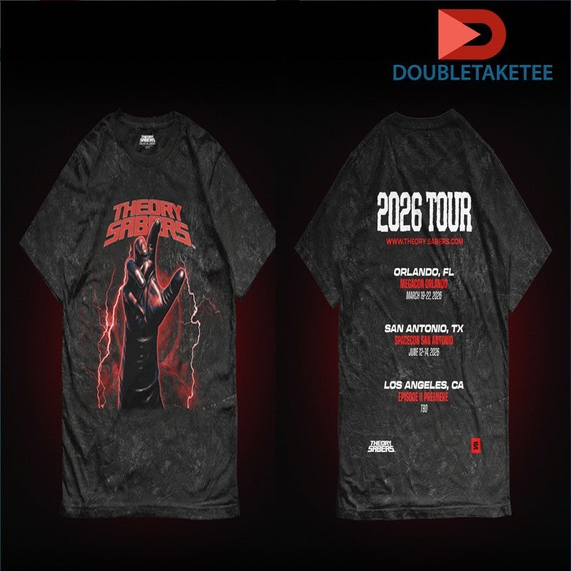Theory Sabers Tour 2026 Hands Shirts