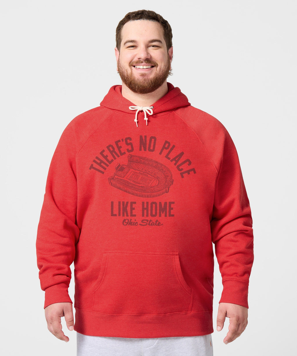 There's No Place Like Home Ohio State All Scarlet Hoodie