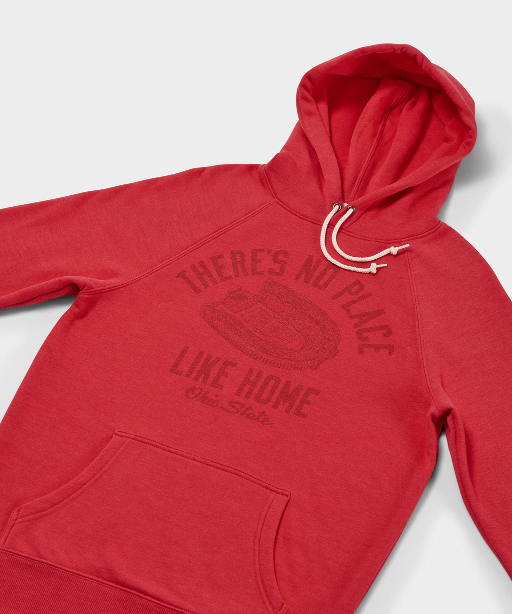 There's No Place Like Home Ohio State All Scarlet Hoodie