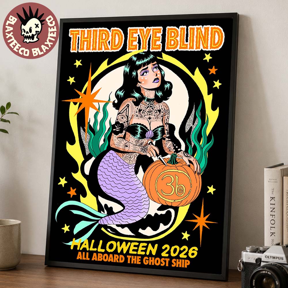 Third Eye Blind Halloween 2026 All Aboard The Ghost Ship Home Decor Poster Canvas