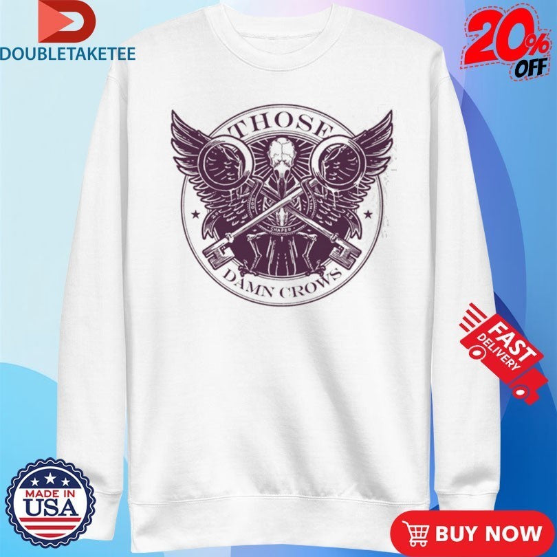 Those Damn Crows Skeleton Wings Keys Shirts