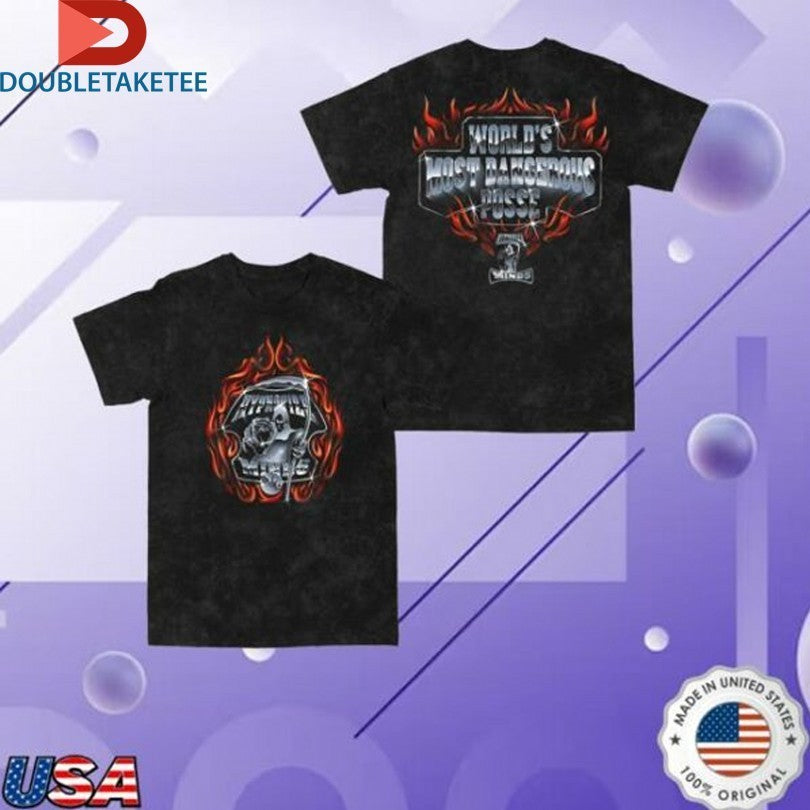 Three 6 Mafia World’s Most Dangerous Posse Ridin On Chrome Grim Reaper Shirts