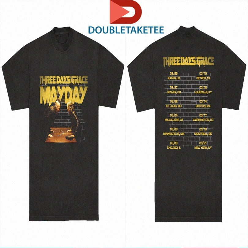 Three Days Grace Mayday Tour 2025 Dates Shirts