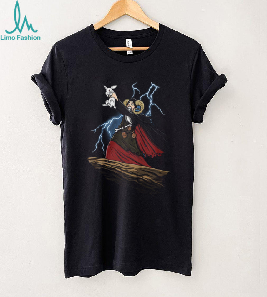 Tim the Enchanter Monty Python and the Holy Grail Rabbit Lightning T Shirt