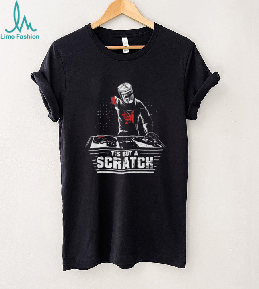 Tis But A Scratch Black Knight DJ T Shirt Monty Python Vinyl Mashup
