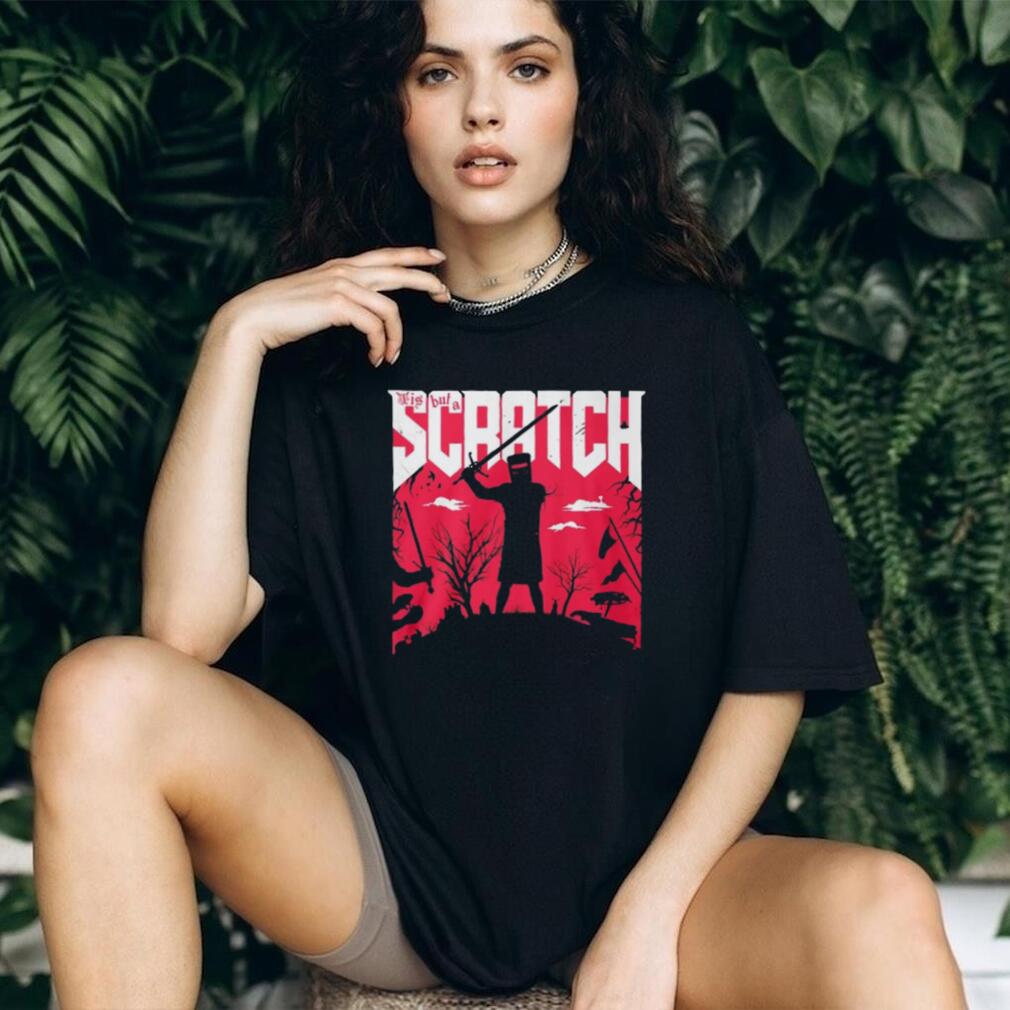 Tis But A Scratch Doom Style Black Knight Combat T Shirt