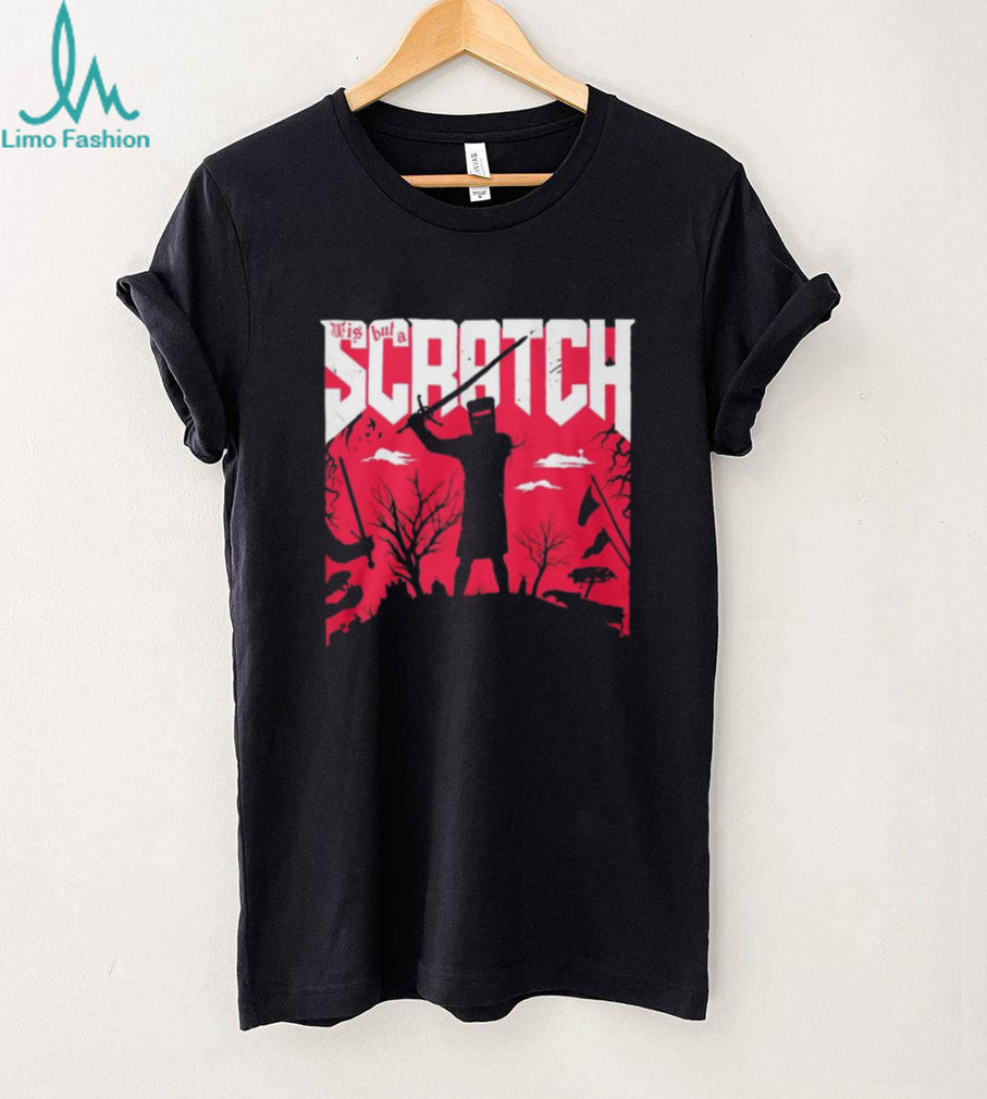 Tis But A Scratch Doom Style Black Knight Combat T Shirt