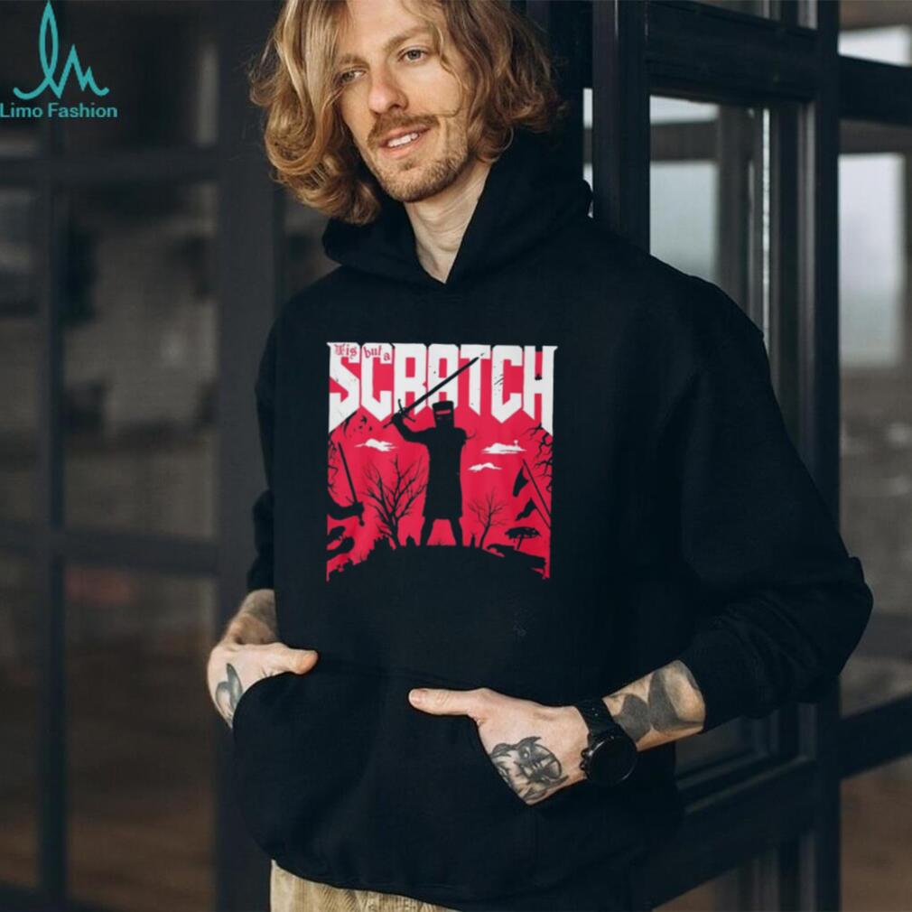 Tis But A Scratch Doom Style Black Knight Combat T Shirt