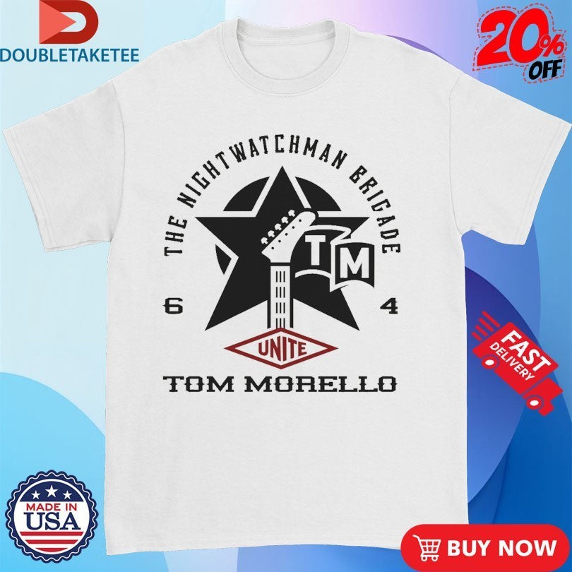 Tom Morello The Nightwatchman Brigade Unite Star Guitar Shirts