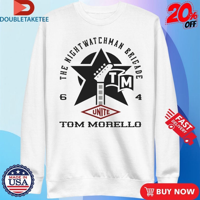 Tom Morello The Nightwatchman Brigade Unite Star Guitar Shirts