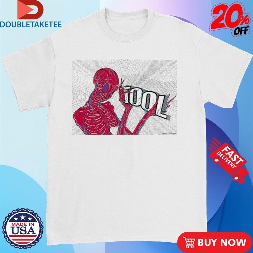 Tool Skeleton Holding Logo Shirts