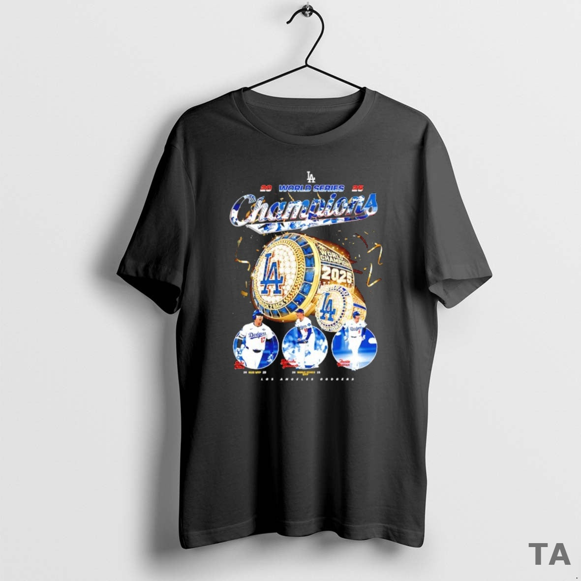 Top 2025 World Series Champions Los Angeles Dodgers Rings Ohtani Yonamoto And Freddie T-Shirts, Hoodie, Sweatshirt