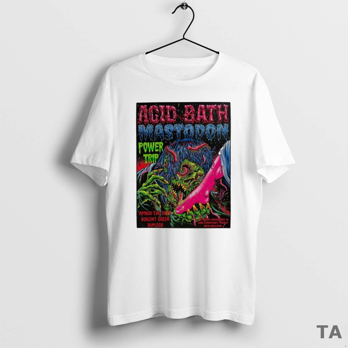 Top Acid Bath At Uno Lakefront Arena New Orleans On November 15 2025 T-Shirts, Hoodie, Sweatshirt | InkNestWear.com