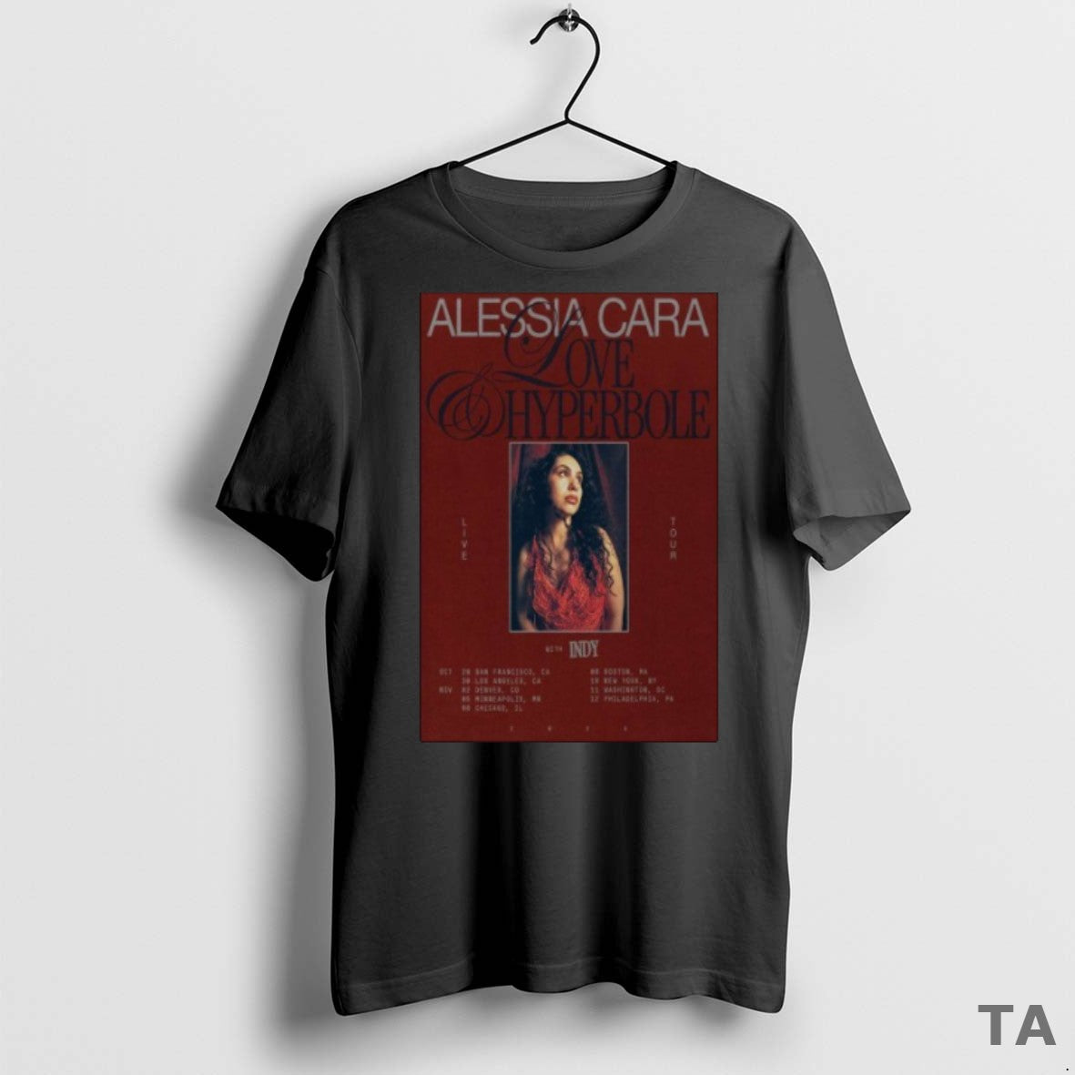 Top Alessia Cara Love Hyperbole 2025 Tour T Shirt Sweater
