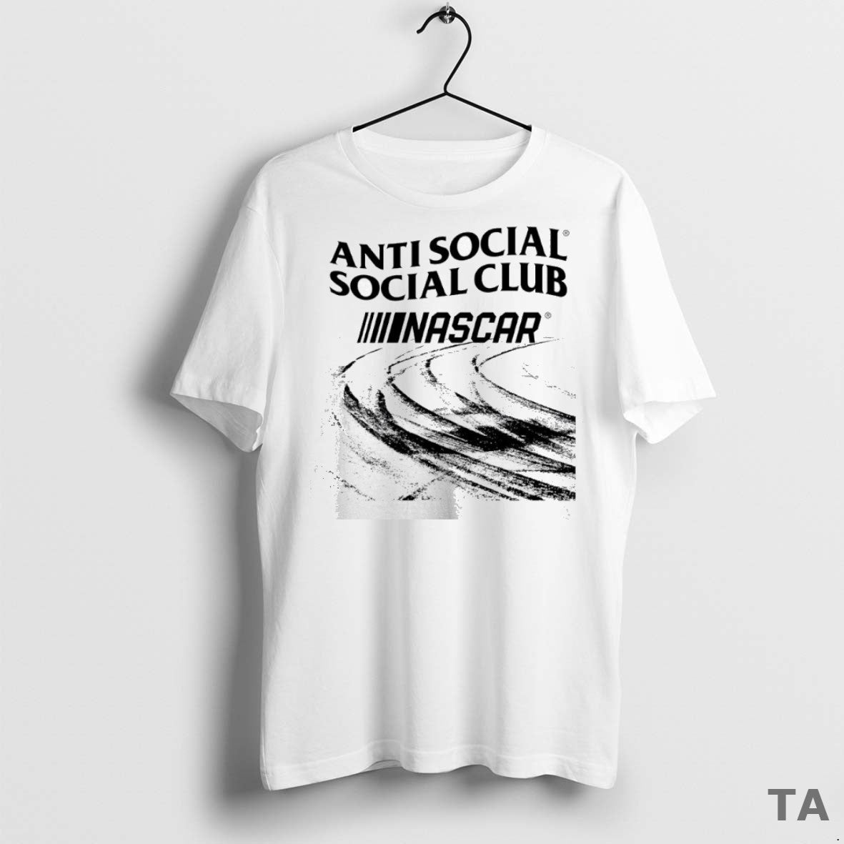 Top Anti Social Social Club X Nascar Racing T Shirt Sweater