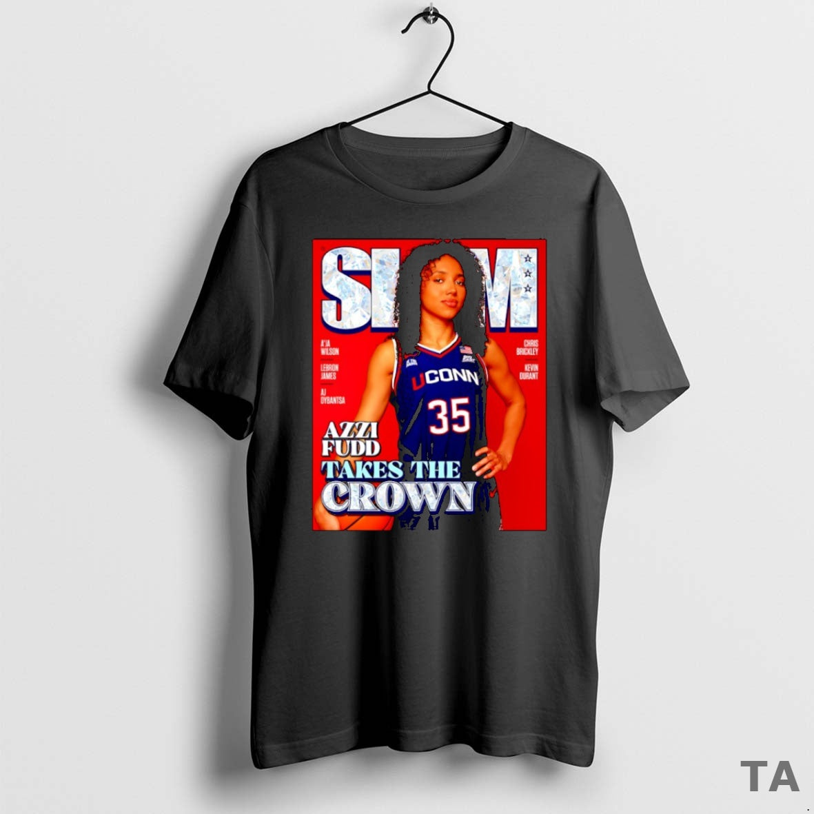 Top Azzi Fudd Uconn Huskies Wnba Takes The Crown 2025 Final Four Mop Slam T-Shirts, Hoodie, Sweatshirt | InkNestWear.com