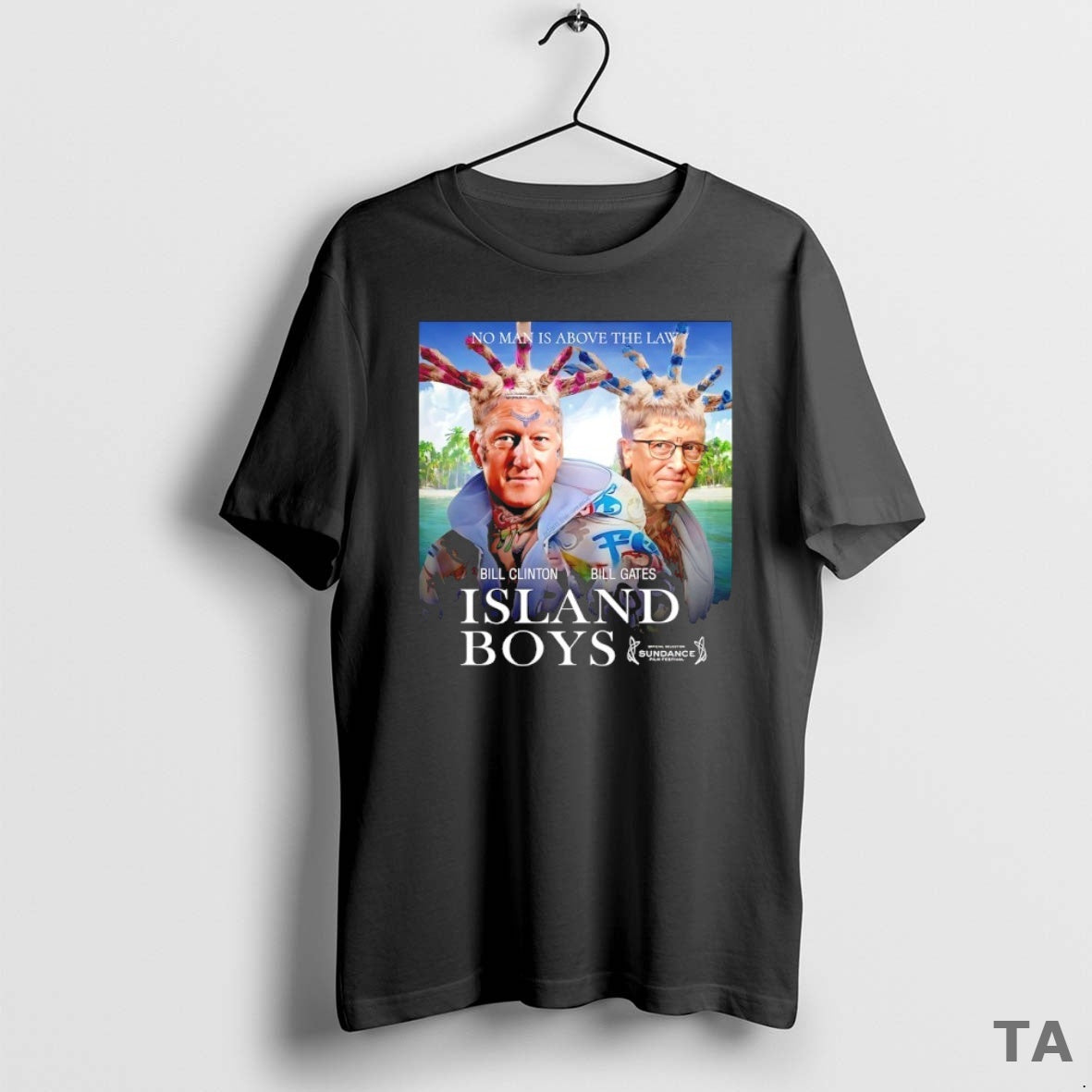 Top Bill Clinton And Bill Gates Island Boys No Man Is Above The Law T-Shirts, Hoodie, Sweatshirt | InkNestWear.com