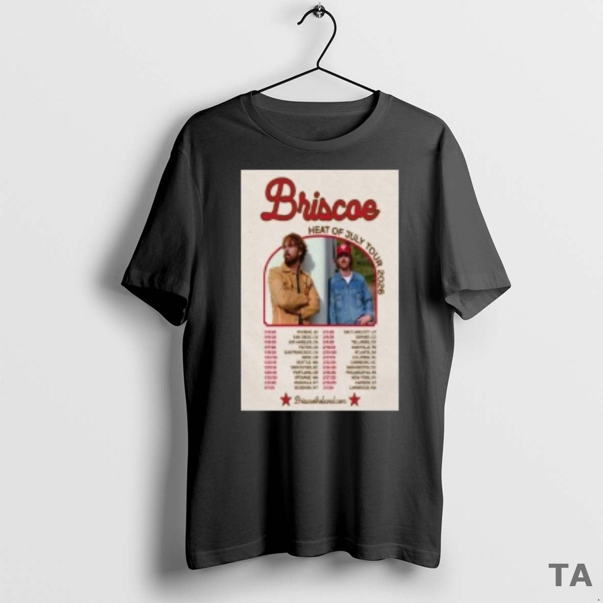 Top Briscoe Heat Of July Tour 2025 T Shirt Sweater